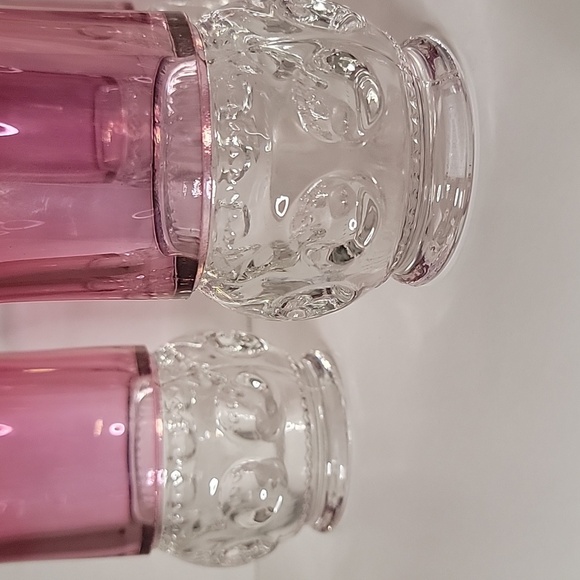 Set of 4 Tiffin Franciscan Kings Crown Cranberry Flashed Glass Tumblers - Picture 3 of 4